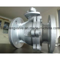 2PC Ball Valve Flange End RF com aço inoxidável